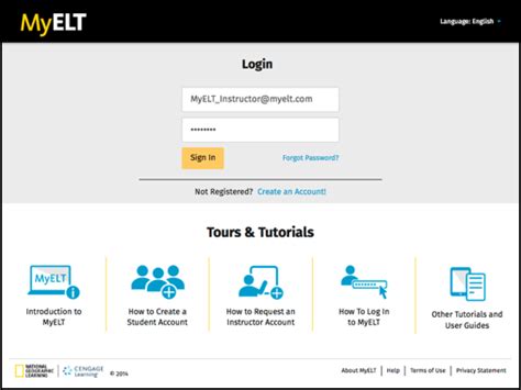 Sign In to MyELT and Enroll With a Course Key.